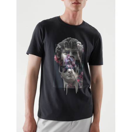 Tricou Statuie cu flori din bumbac